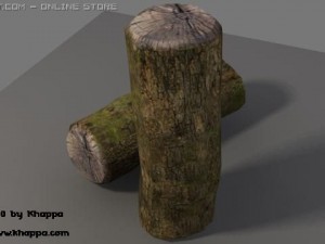 wood trunk 3D 모델