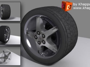 supercar wheel 3D 모델