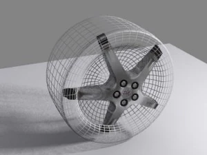 supercar wheel 3D Model