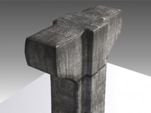 concrete big column Modello 3D