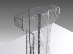 concrete big column Modello 3D