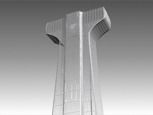 concrete big column Modello 3D