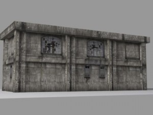 damaged building 3Dモデル
