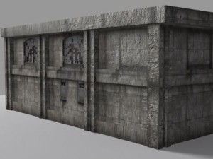damaged building 3Dモデル