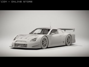 2008 super gt nissan gtr Modelo 3D