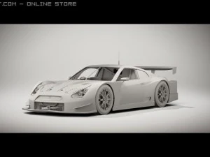 2008 super gt nissan gtr 3D Модель