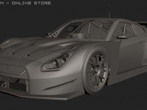 2008 super gt nissan gtr Modelo 3D