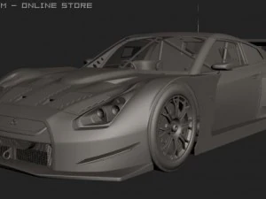 2008 super gt nissan gtr 3D Модель