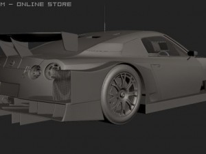 2008 super gt nissan gtr Modelo 3D