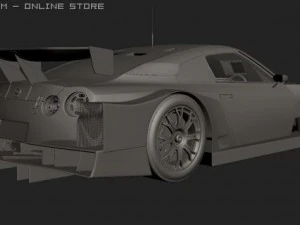 2008 super gt nissan gtr 3D Модель