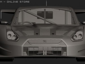2008 super gt nissan gtr Modelo 3D