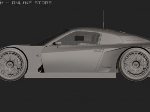 2008 super gt nissan gtr Modelo 3D