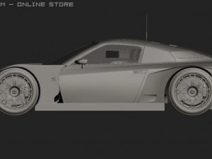 2008 super gt nissan gtr 3D Модель
