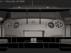 2008 super gt nissan gtr Modelo 3D