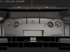 2008 super gt nissan gtr 3D Модель