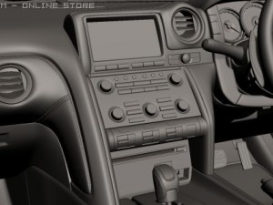 2009 nissan gtr 3D 模型