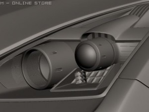 2009 nissan gtr 3D 模型