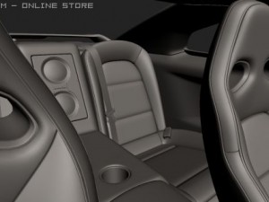 2009 nissan gtr 3D 模型