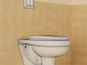 cgaxis bathroom set 02 3D Model