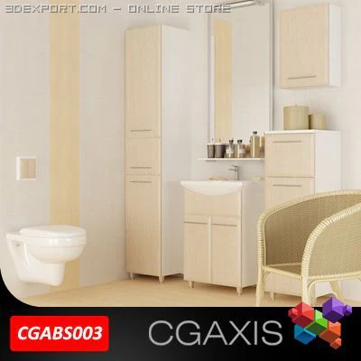 cgaxis bathroom set 03 3D Model .c4d .max .obj .3ds .fbx .stl .blend 