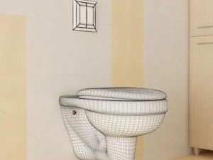 cgaxis bathroom set 03 3D Model