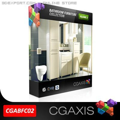 cgaxis collection vol 2 bathroom furniture 3D Model .c4d .max .obj .3ds .fbx .stl .blend 