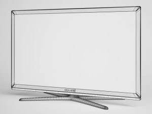 tv flatscreen cgaxis electronics 01 3D Model