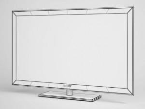 tv flatscreen cgaxis electronics 02 3D Model