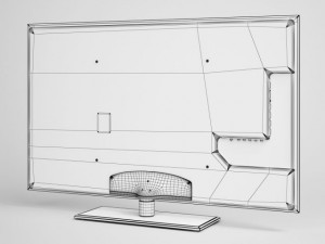 tv flatscreen cgaxis electronics 02 3D Model