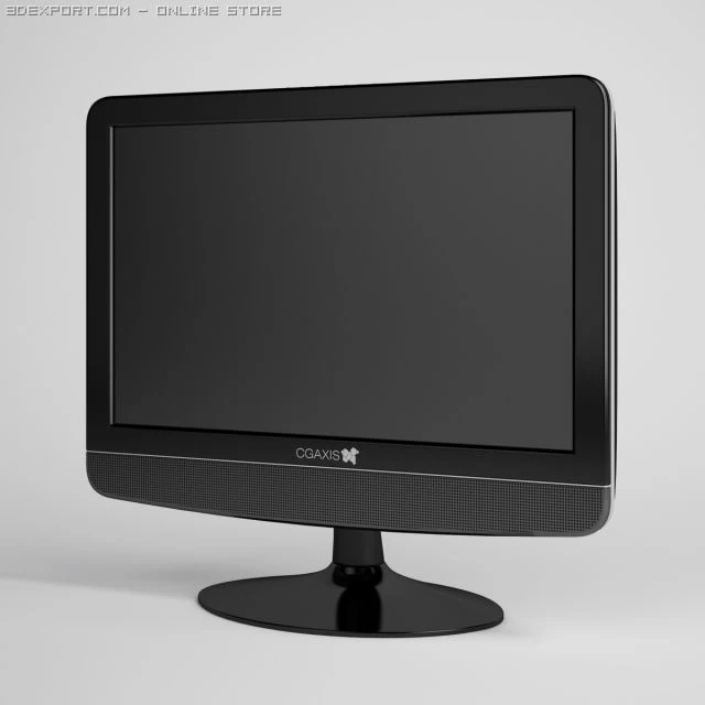 flatscreen tv cgaxis electronics 05 3D Model .c4d .max .obj .3ds .fbx .stl .blend 