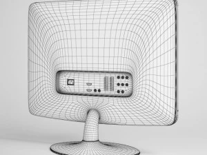 flatscreen tv cgaxis electronics 05 3D Model