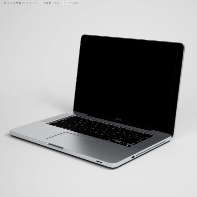 laptop computer cgaxis electronics 13 3D Model .c4d .max .obj .3ds .fbx .stl .blend 