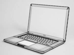 laptop computer cgaxis electronics 13 3D 모델
