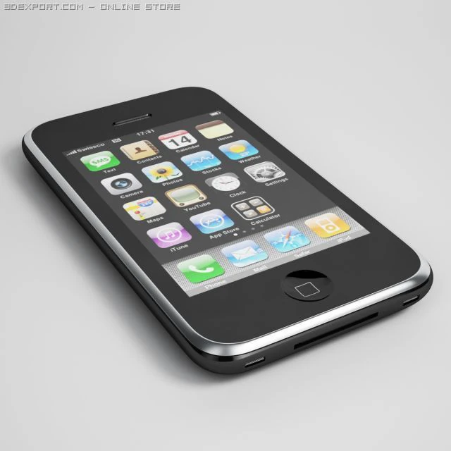 mobile phone cgaxis electronics 15 3D Model .c4d .max .obj .3ds .fbx .stl .blend 
