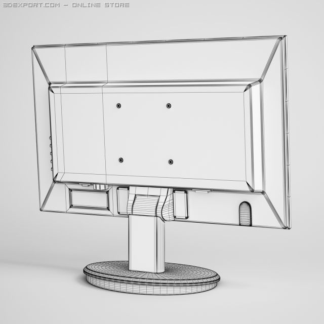 3d модель монитора