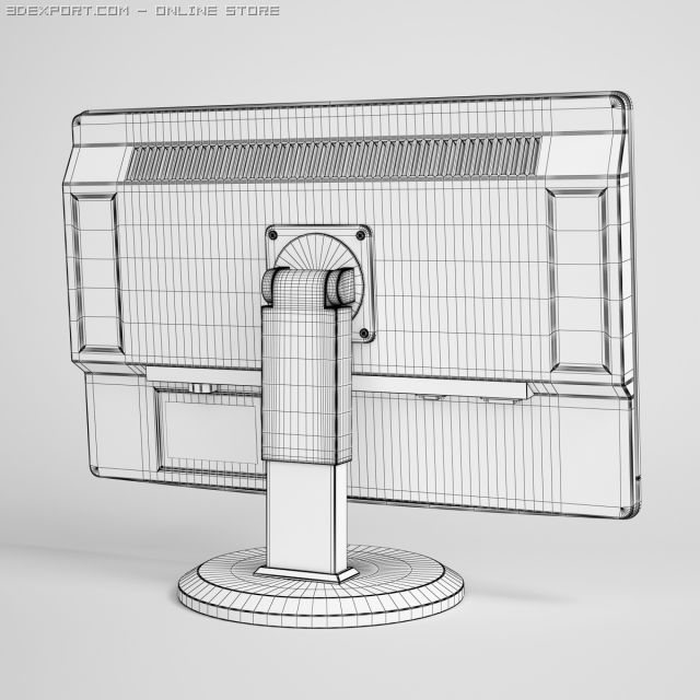 3d модель монитора. Модель монитора ВЦП. Миксер рисунок 3д CGAXIS.