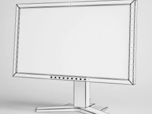 flatscreen monitor cgaxis electronics 20 3D Model