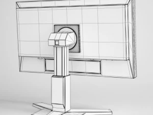 flatscreen monitor cgaxis electronics 20 3D Model
