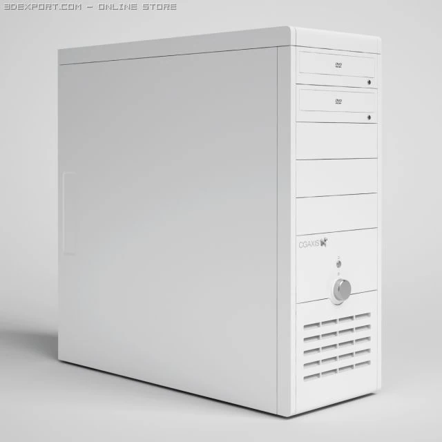 desktop computer cgaxis electronics 23 3D Model .c4d .max .obj .3ds .fbx .stl .blend 