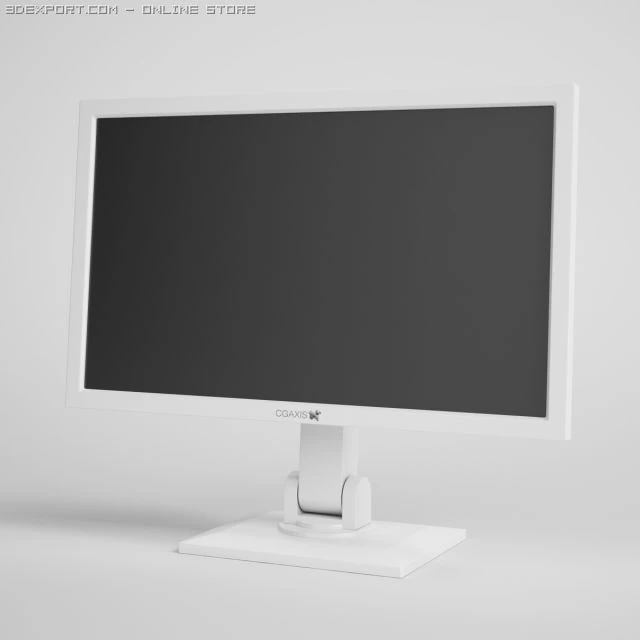 monitor cgaxis electronics 24 3D Model .c4d .max .obj .3ds .fbx .stl .blend 