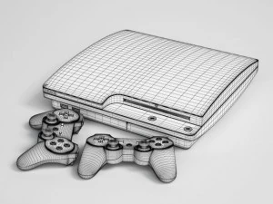 eletr&ocirc;nica playstation cgaxis 28 Modelo 3D