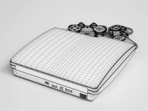 eletr&ocirc;nica playstation cgaxis 28 Modelo 3D