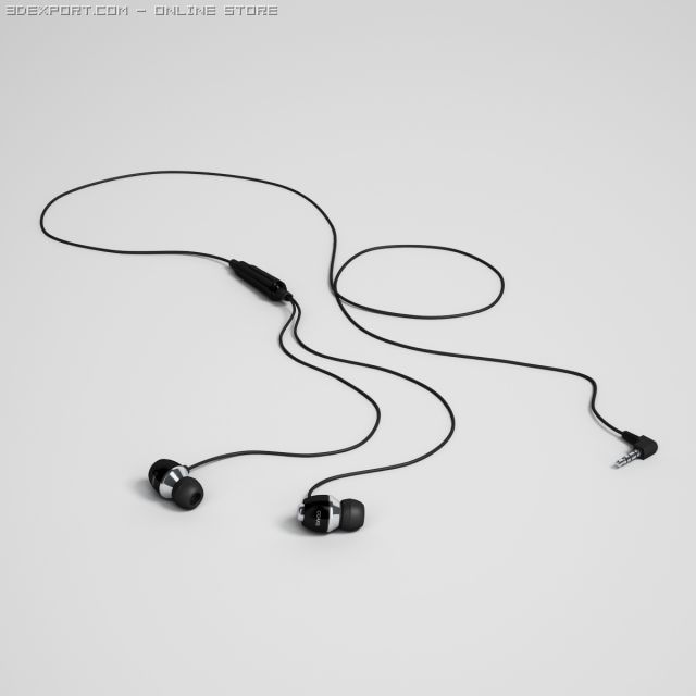 earbuds cgaxis electronics 32 3D Model .c4d .max .obj .3ds .fbx .stl .blend 