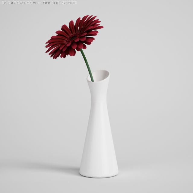 flower in vase cgaxis models 006 01 3D 模型 .c4d .max .obj .3ds .fbx .stl .blend 