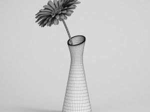 flower in vase cgaxis models 006 01 3D 模型