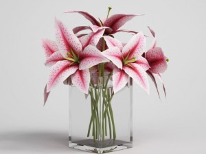 flowers in vase cgaxis models 006 03 3D Model