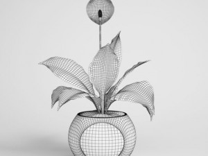 potted plant cgaxis models 006 05 Modelo 3D
