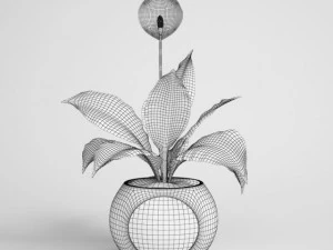 potted plant cgaxis models 006 05 3D Model