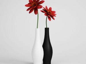 flowers in vase cgaxis models 006 09 Modèle 3D