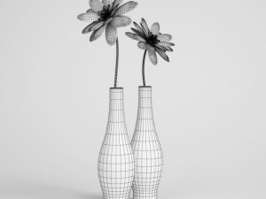 flowers in vase cgaxis models 006 09 3D Model